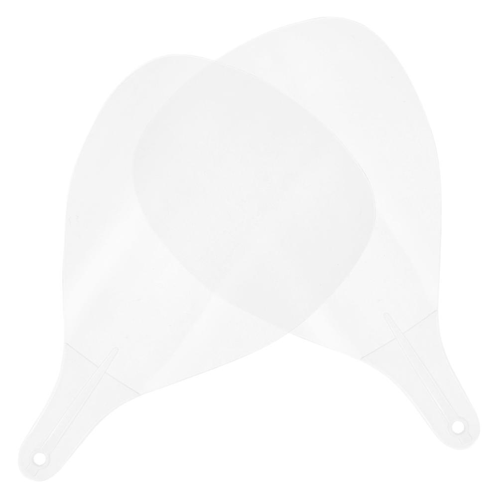 Barber Shield Transparent Plastic Facial Protector for Hairspray 2Pcs