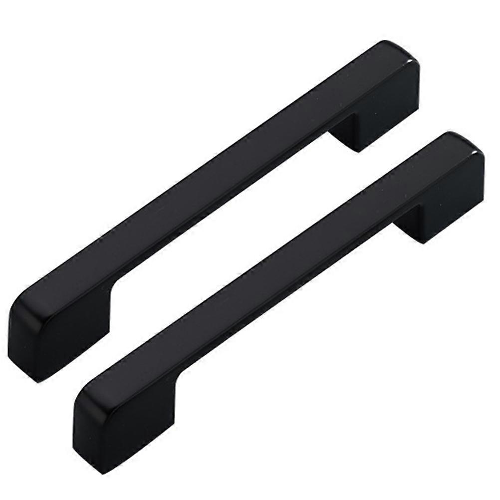 Metal Door Knobs Zinc Alloy Door Knobs for Cabinets 1Pair Black Drawer Pulls