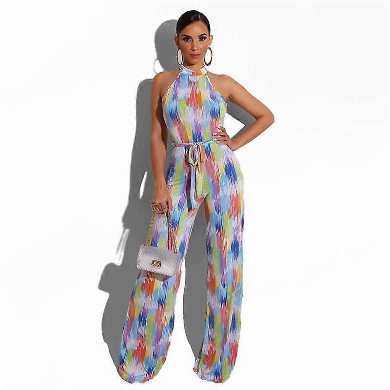 Bedruckte, gestreifte Damen-Freizeithose