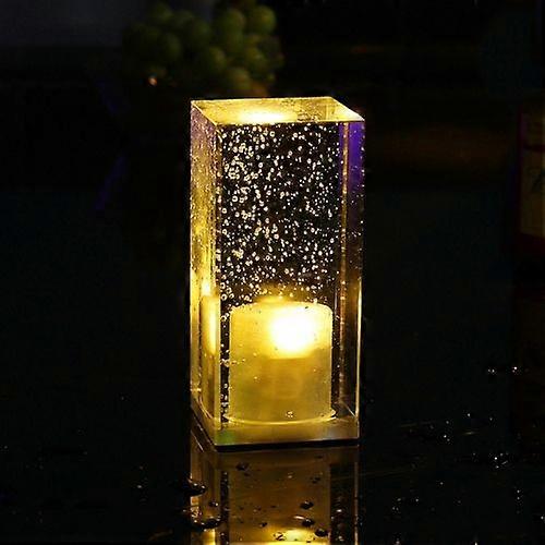 Square Colorful LED Crystal Lamp