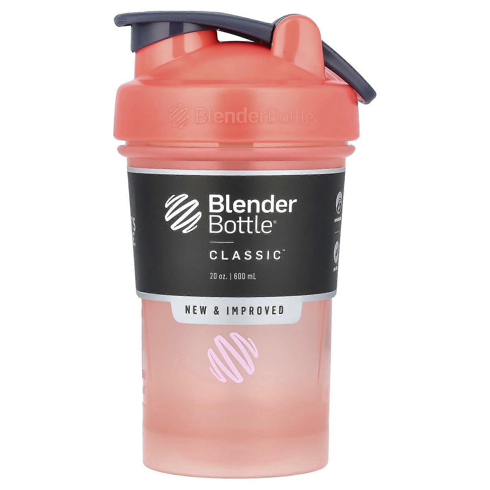 Blender Bottle, Classic™, FC Coral, 20 oz (600 ml), 2-Pack