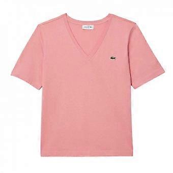 Lacoste Womens/Ladies Embroidered Logo Cotton Jersey T-Shirt