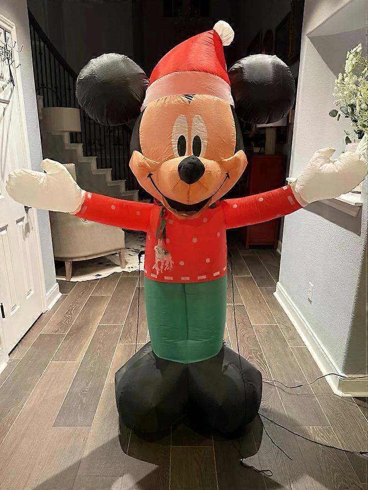 Christmas 6 ft Mickey Mouse Airblown Inflatable Holiday #1026213 Scarf