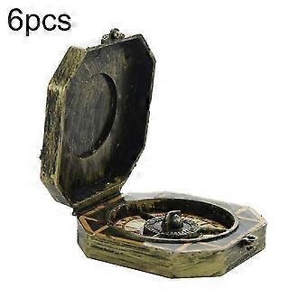 Plastic Compass Toy for Kids, Pirate Captain Role-Play Props, Halloween Party Decorations, 4 or 6 Pieces