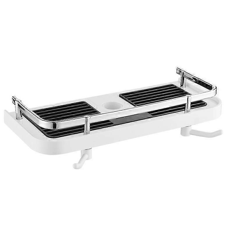 Bathroom Telescopic Shower Square Non-perforated Shelf