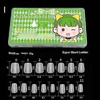 420 Pcs/Box Nail Tips Matte Short Press On Full Cover Tips Artificial Press On Nails Diy Nail Art Extension Tools