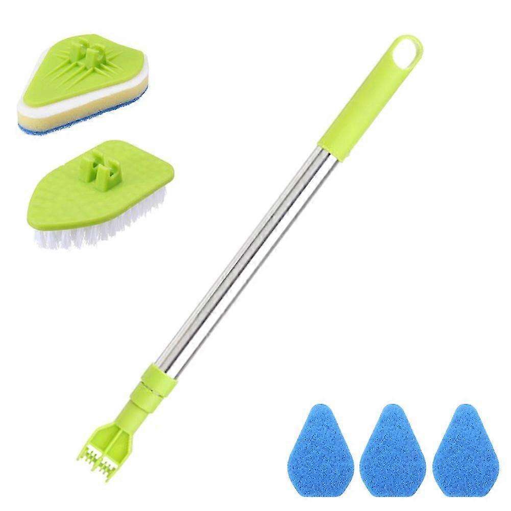 Replaceable Head Cleaning Tool Ergonomic Tile Cleaner Telescopic