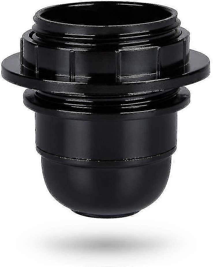 Black E27 Screw Socket - E27 Lamp Holder Plastic Ring - E27 Bulb Socket - E27 Bulb Socket Holder For Ceiling And Pendant Lamp - E27 Bulb Socket
