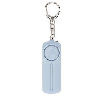 Emergency Alarm Military Grade Mini Keychain Loud 130dB Safety Alarm with LED Flash Light for Women Kids Elderly Light Blue