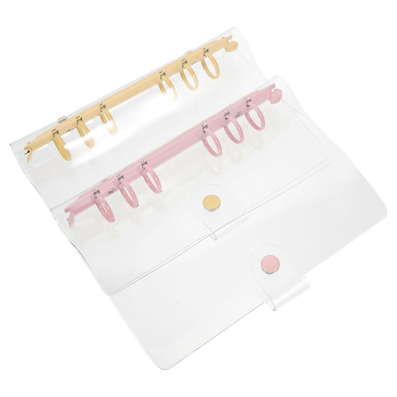 Loose-Leaf Notebook Shell for Protection 2Pcs Plastic Binder Notebook Cover