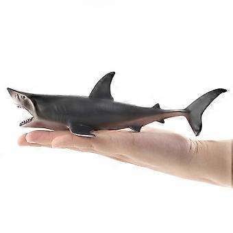 Modello di animale marino che simula la vita sottomarina, squalo bianco, giocattolo per bambini e neonati.