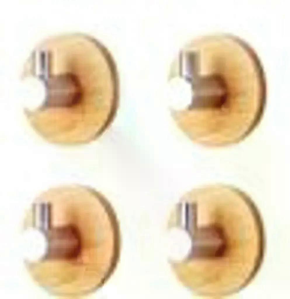 Traceless hook-4pcs straight hook silver (1 piece)