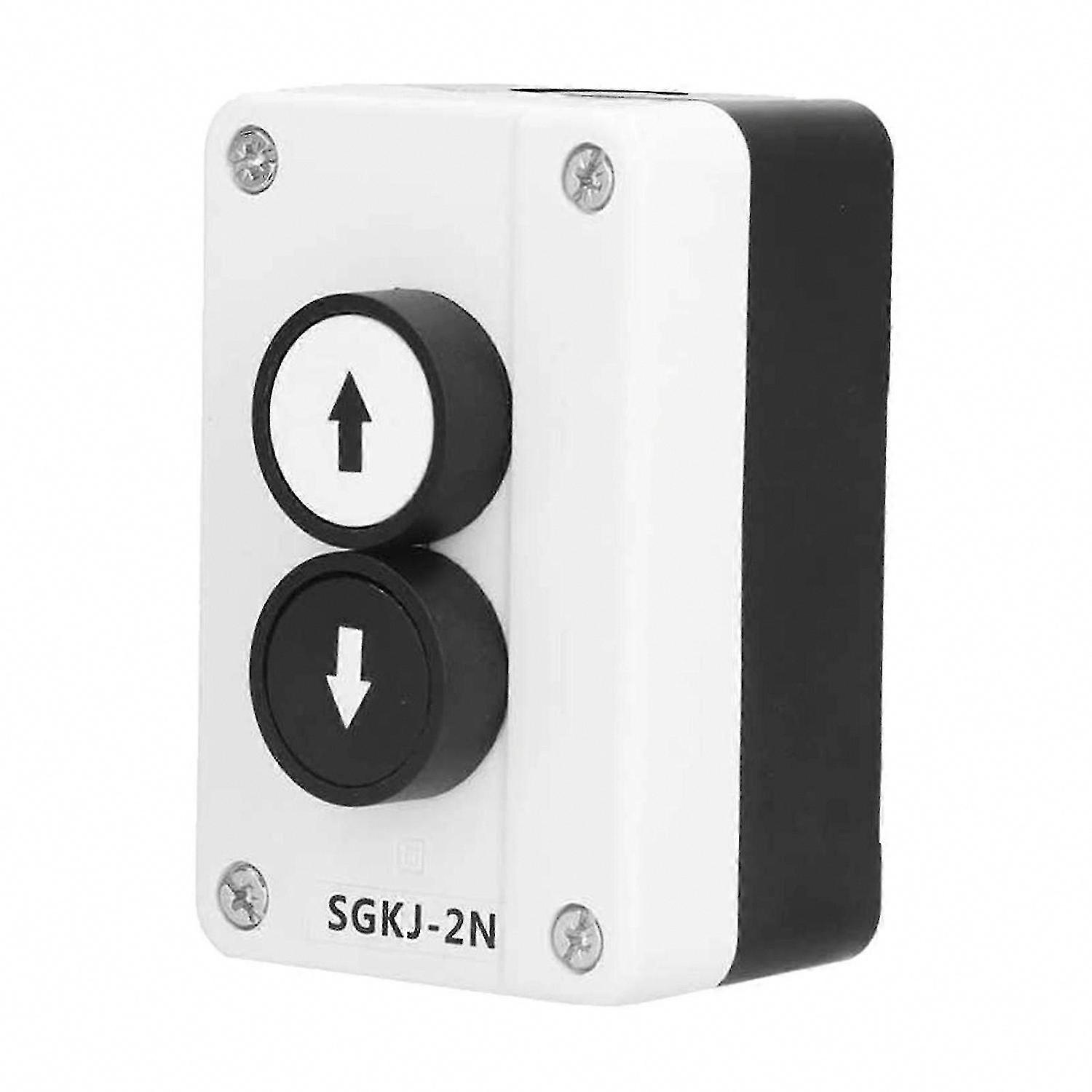 -2N Push Button Switch Box Up Down Black White Accessory