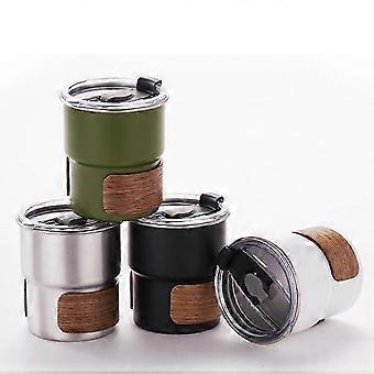 Outdoor Anti-Scalding Camping Cup 304 Stainless Steel Water Cup Portable High-Temperature Coffee Cup Silver