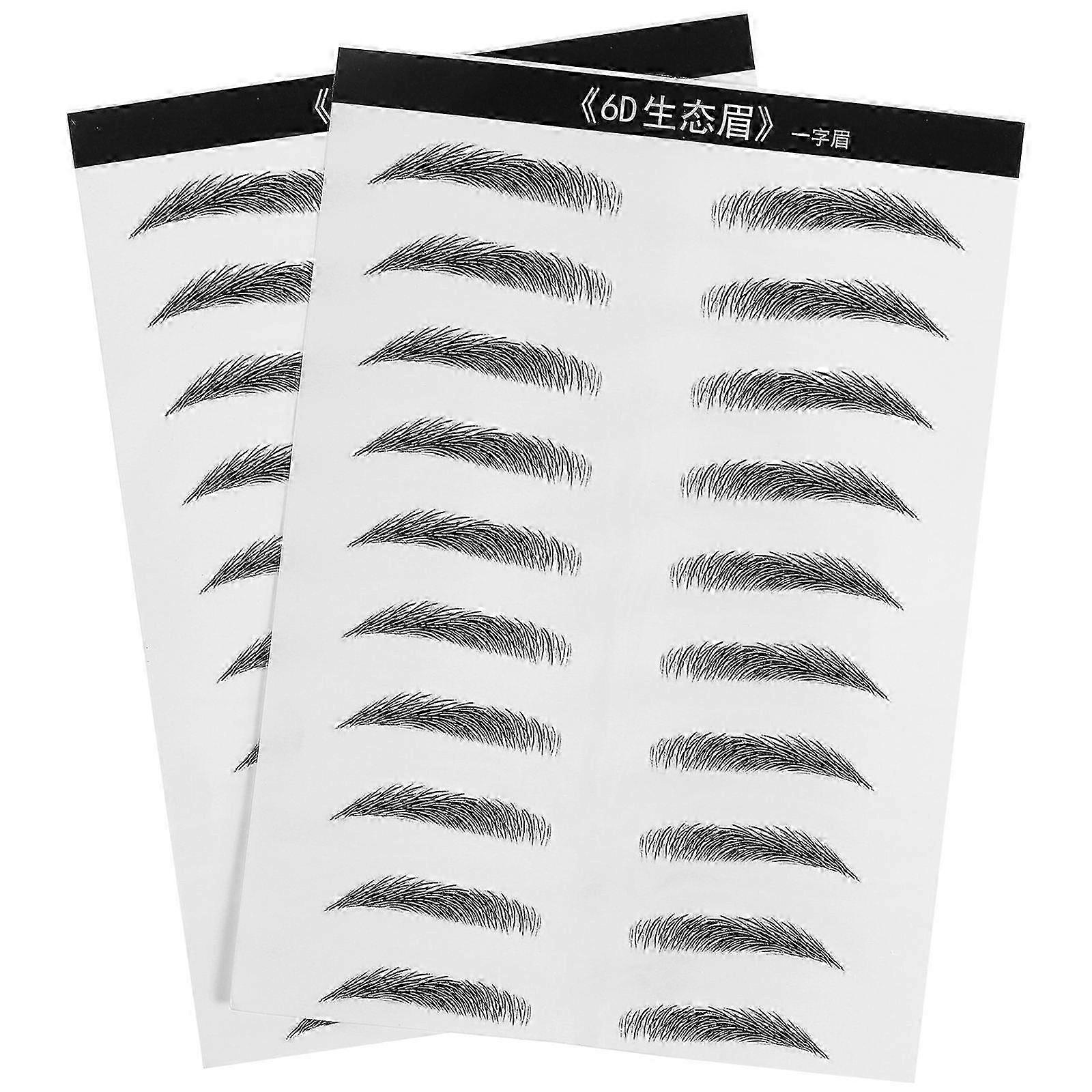 Artificial Eyebrow Patch Hair-Like Simulation for Waterproof Use 4 Sheets