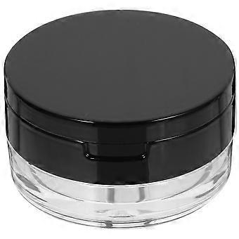 Poederdoosje met spiegel, navulbare cosmetische doos van plastic, 3 stuks