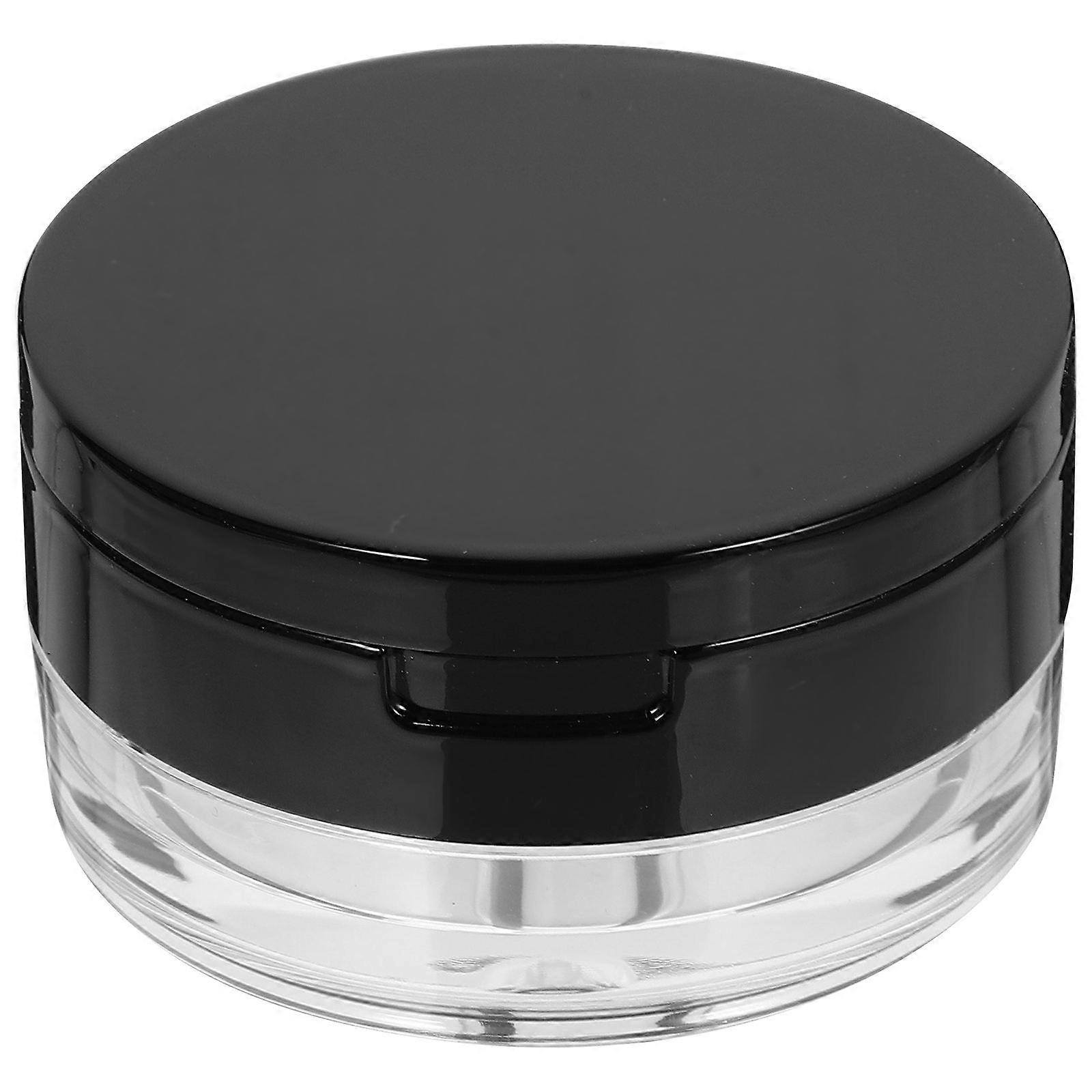 Powder Case with Mirror Plastic Refillable Cosmetic Box 3Pcs