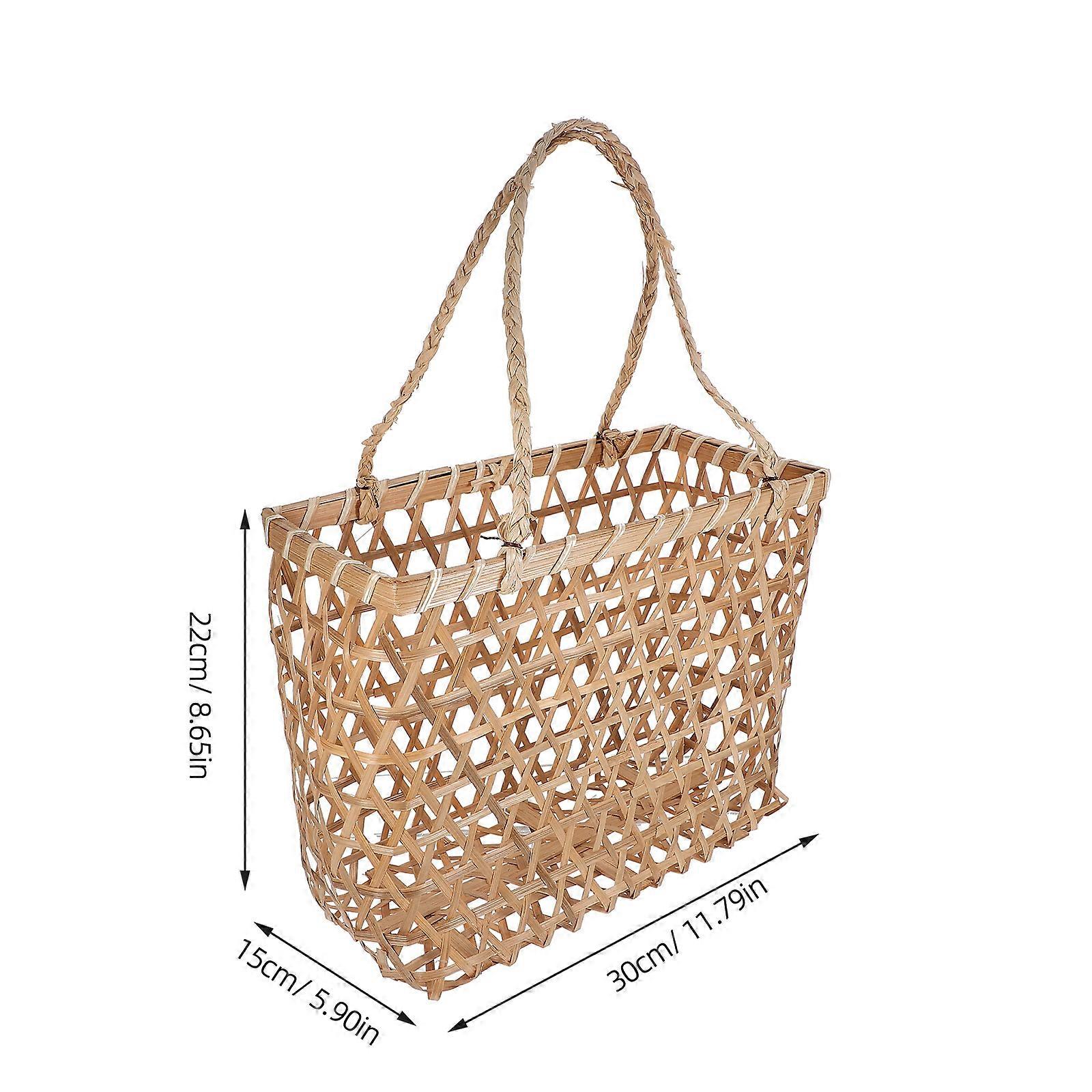 Basket Storage Basket for Storage 2Pcs Rustic Beige