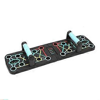 Portable push-up board set, foldable push-up bar, fitness equipment for chest, abdominal and back training-SNNGV