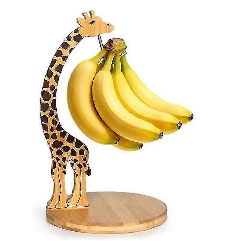 Solid Wood Giraffe Fruit Display Stand
