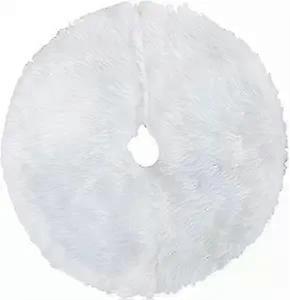 Warm Festive Plush Tree Skirt