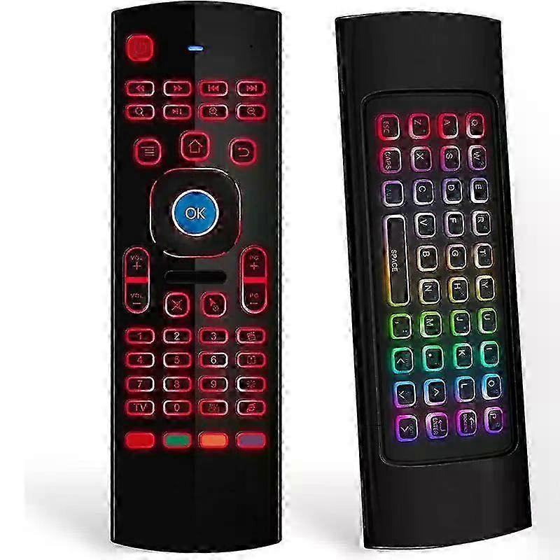 MX3 M8 Backlit Remote Control Voice Fly Mouse 2.4G Wireless & IR Keyboard for PC Smart Android TV Box