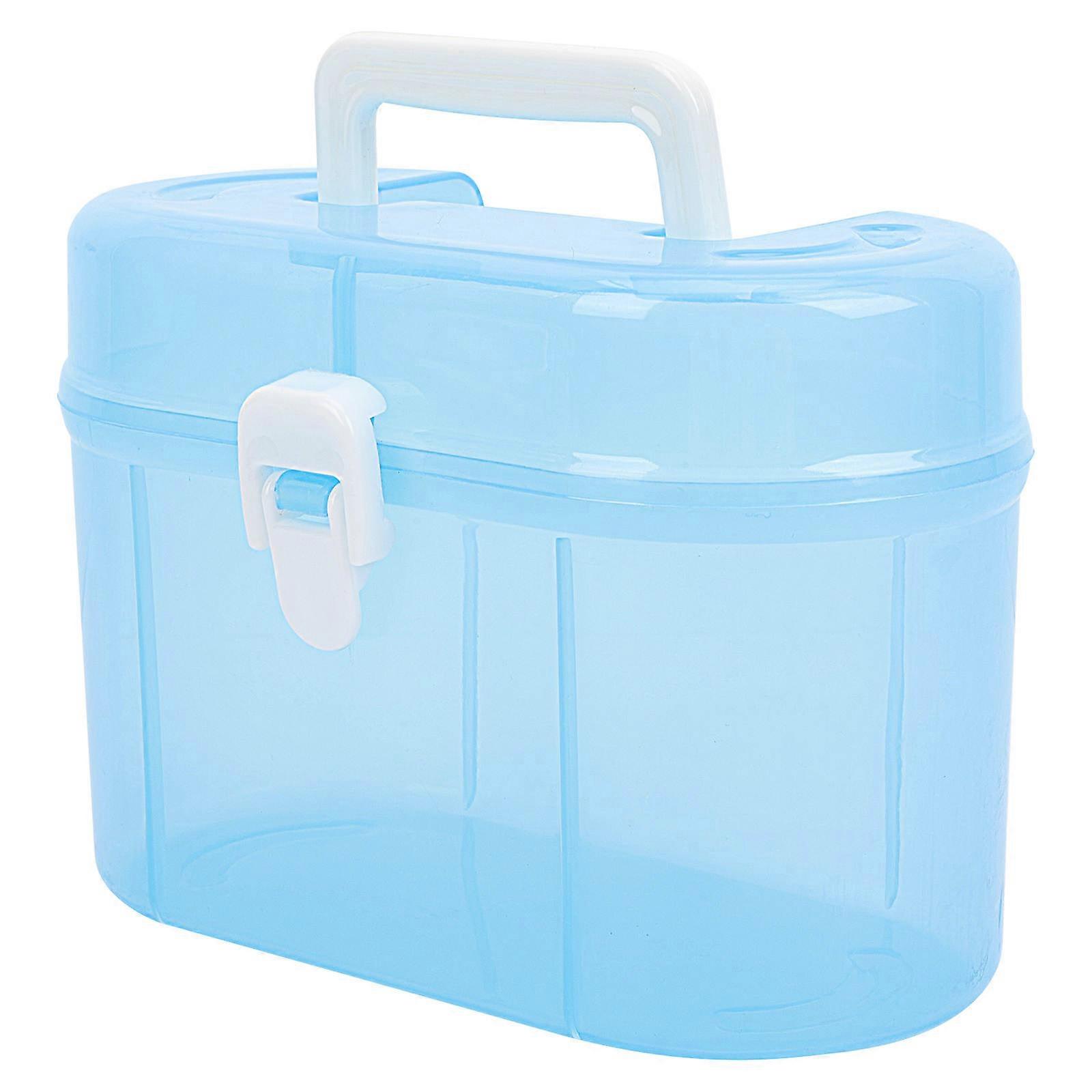 Blue Storage Box Desktop Sundry Organizer for Home Handheld Box