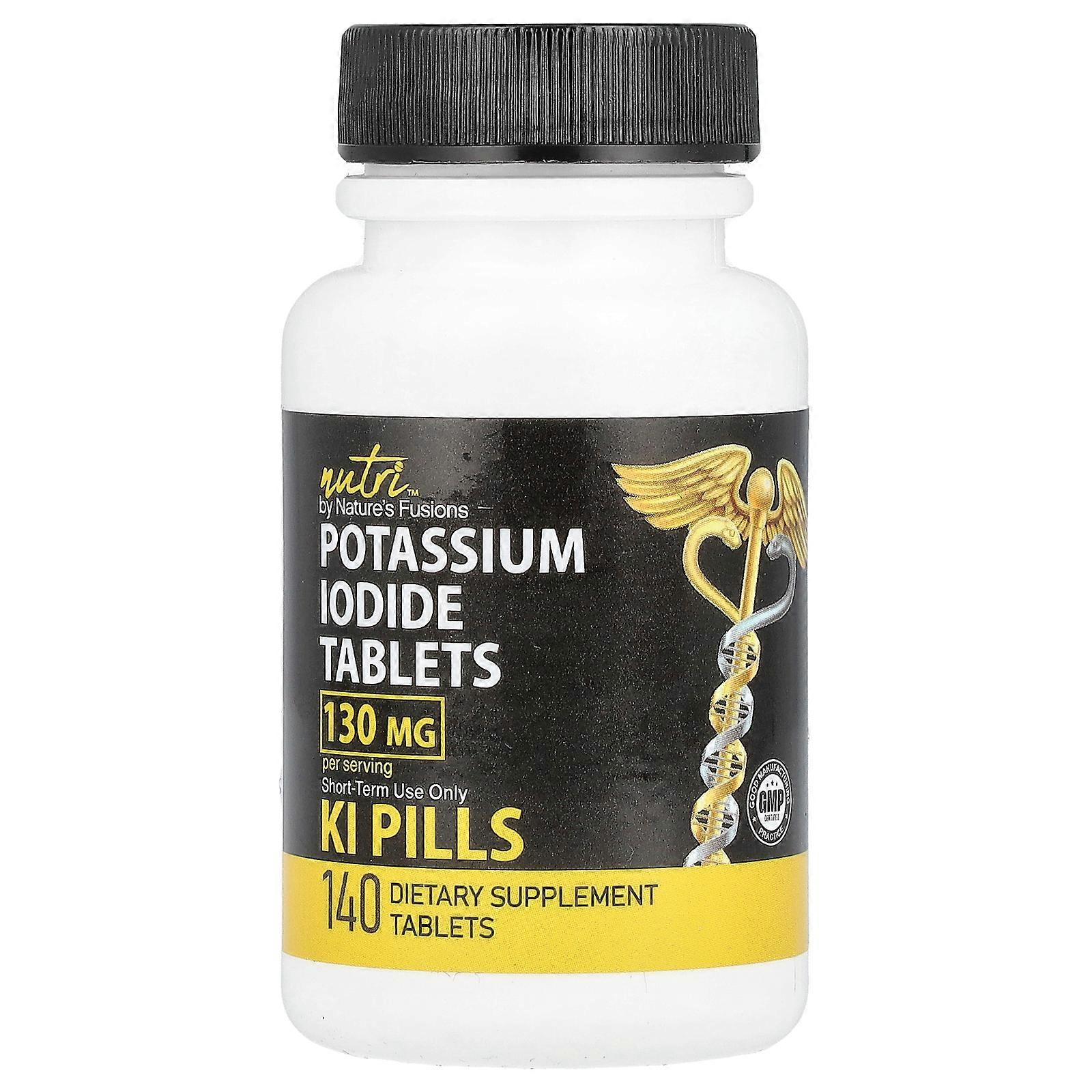 2 x Nutri, Potassium Iodide Tablets, 140 Tablets (65 mg per Tablet)