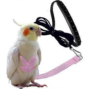 Adjustable Bird Harness With 80 Inch Leash, Outdoor Flying Kit Training Rope For Birds Parrots Cockatiel