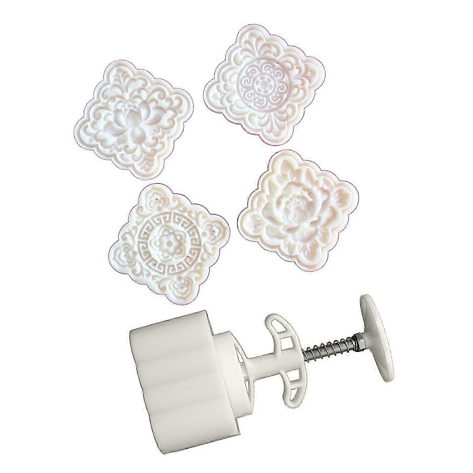Elegant 3D Floral Baking Stamp Kit