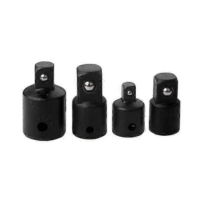 4PCS Black Sleeve Conversion Head Steel Ball Conversion Head Mutual Conversion Joint Mechanic Tools