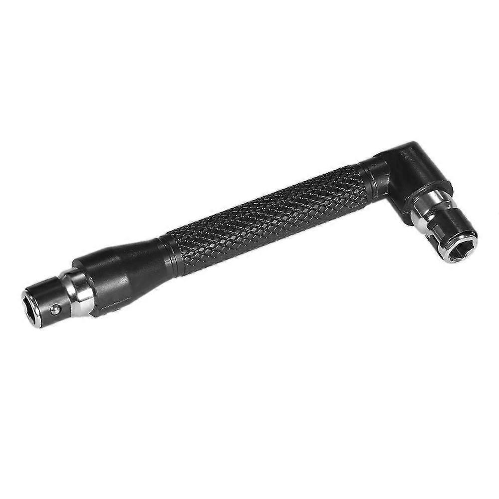 L-shaped Angle Head Socket Wrench 1/4 Inch Screwdriver Bits Holder Double-head Screwdriver