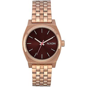 Nixon mini time teller Watch for Women Analog Quartz with Stainless Steel Bracelet in Gold Plated A11302617