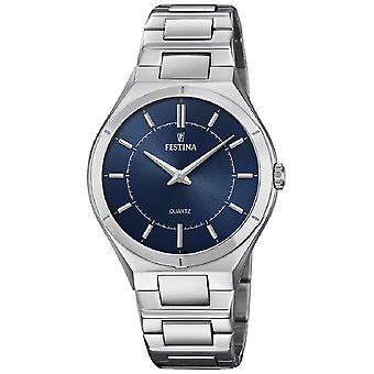 Festina f20244/2 Watch for Analog Quartz Men with Stainless Steel Bracelet F20244/2