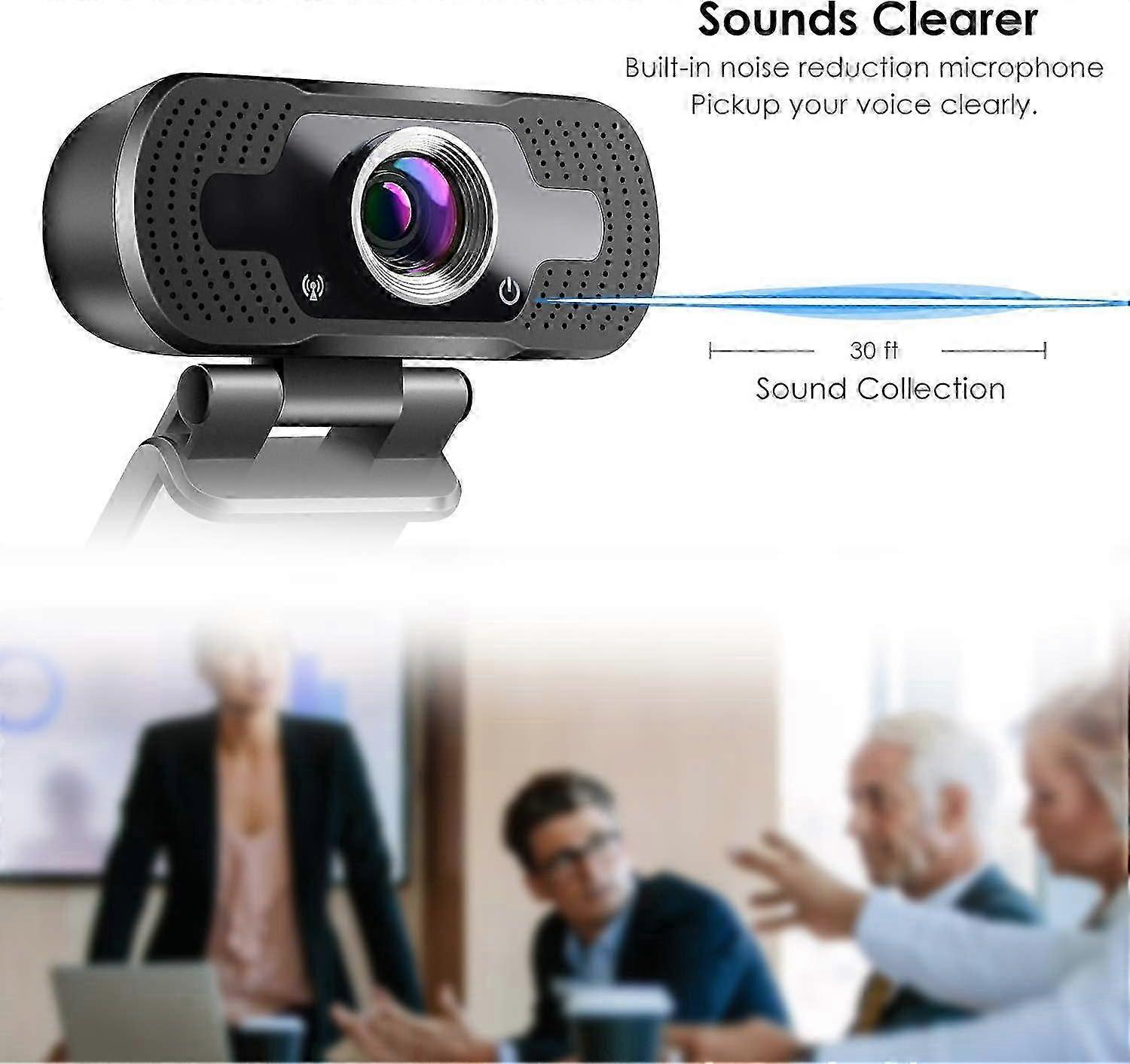 1080P Plug-and-Play Webcam with Mic