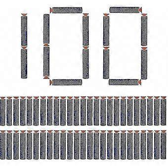 Suction Cup Darts, 100 Pieces 7.2cm Foam Arrow Refills Compatible with Nerf N-Strike Elite SE
