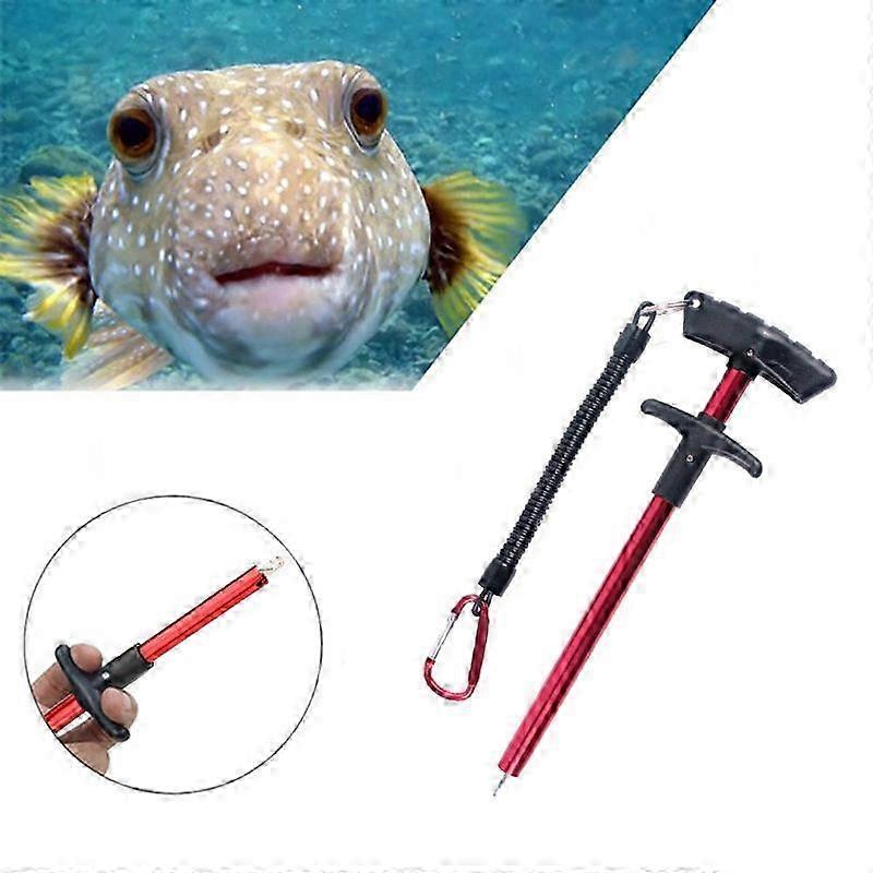 Portable Fish Hook Remover Fish Hook Separator Squeeze Tool Fish Hook Puller Puller With Rope Red