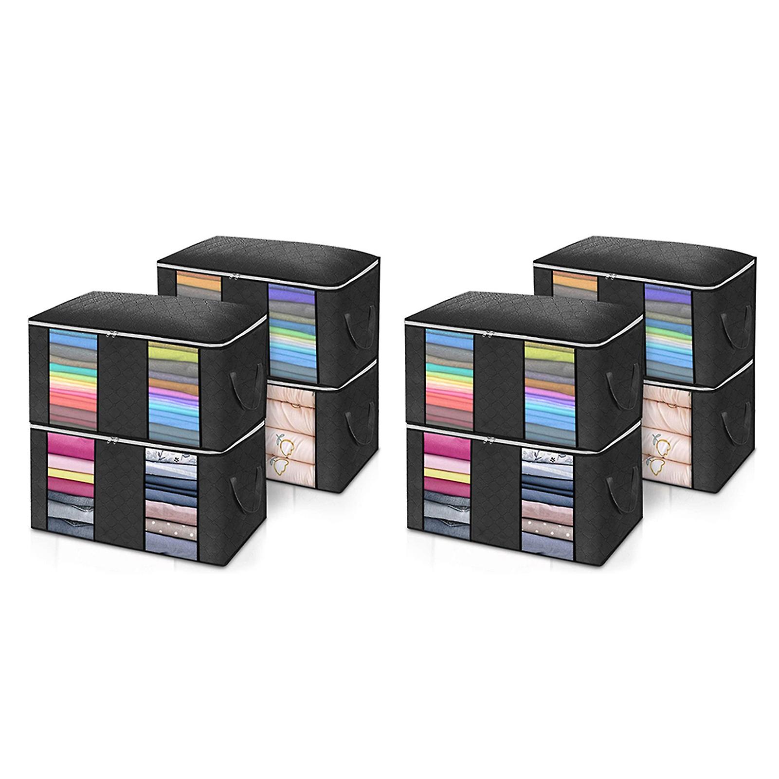 Storage Bag Large Capacity Foldable Dual Clear Window Closet Organizer Container