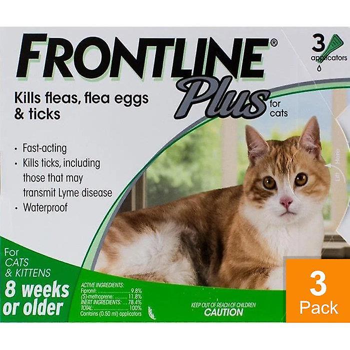 Frontline Plus for Cats 8 Week or Older - 3 Pipettes