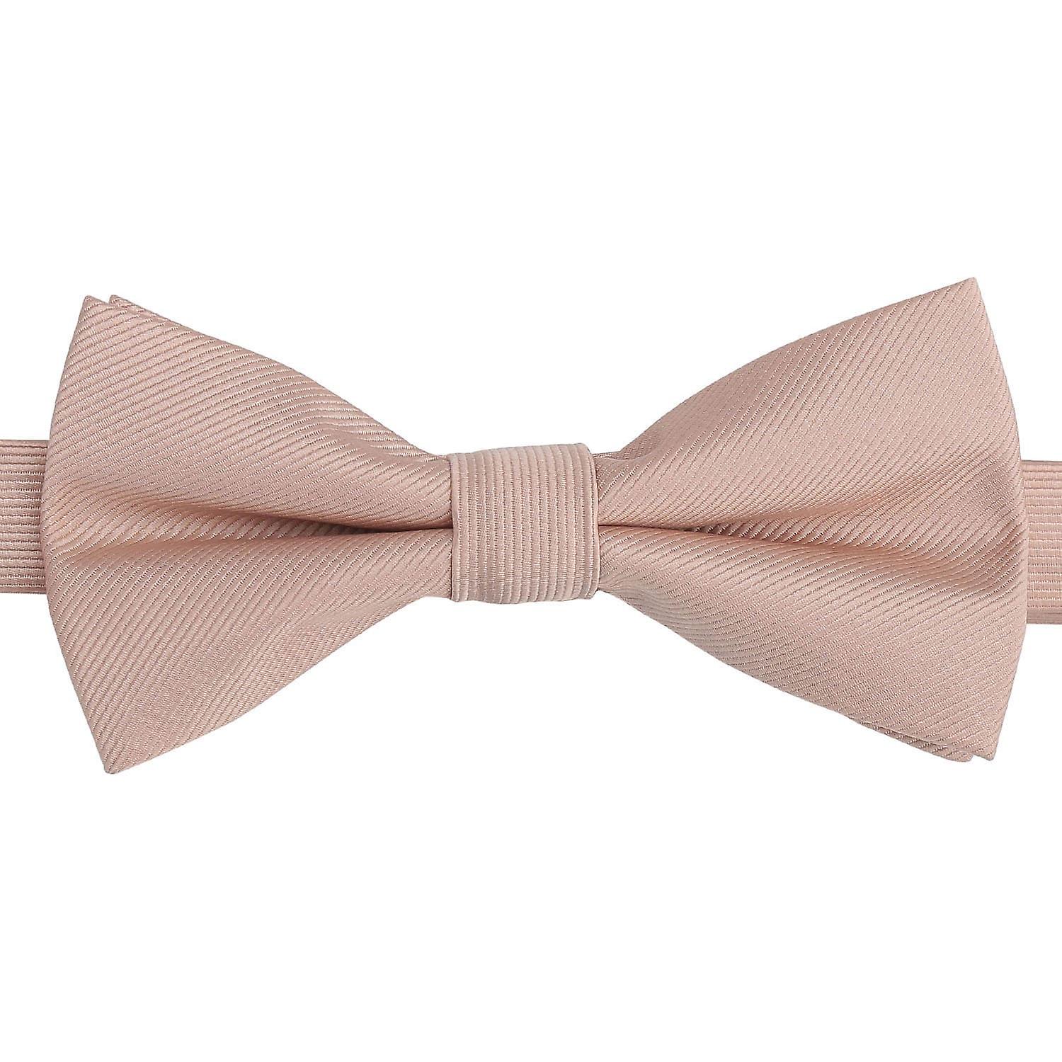 Toasted Almond Plain Twill Pre-Tied Bow Tie