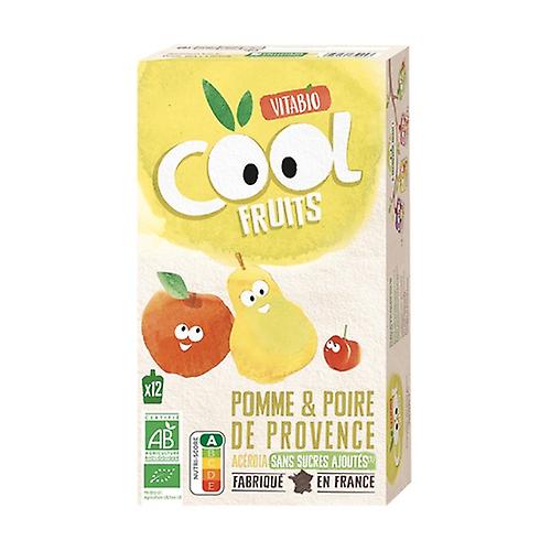 Apple pear cool fruits bag 12 units of 90g (Apple - Pear)