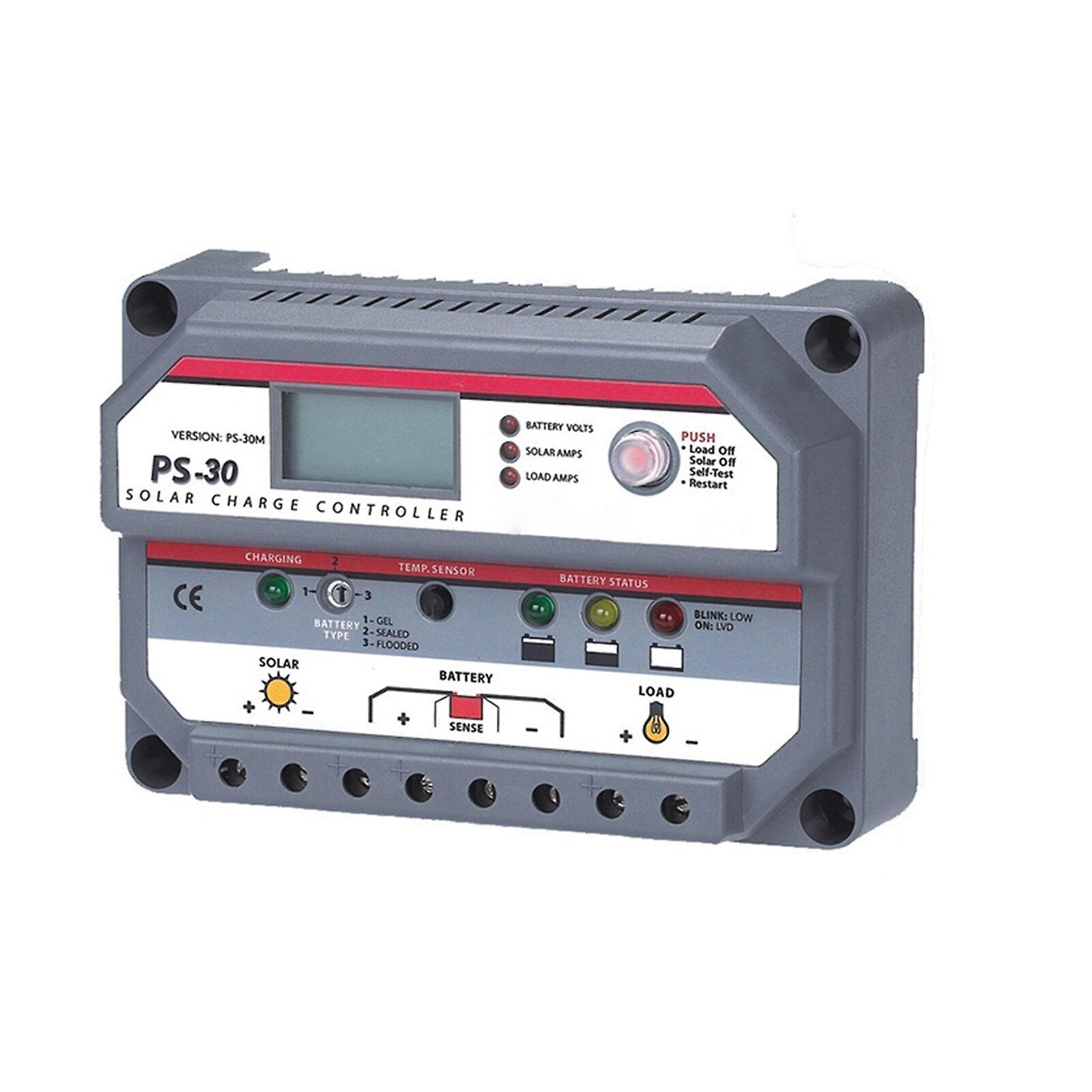 New Morningstar Prostar Ps-30m With Lcd Display Pwm Charge Controller 12/24v 30a