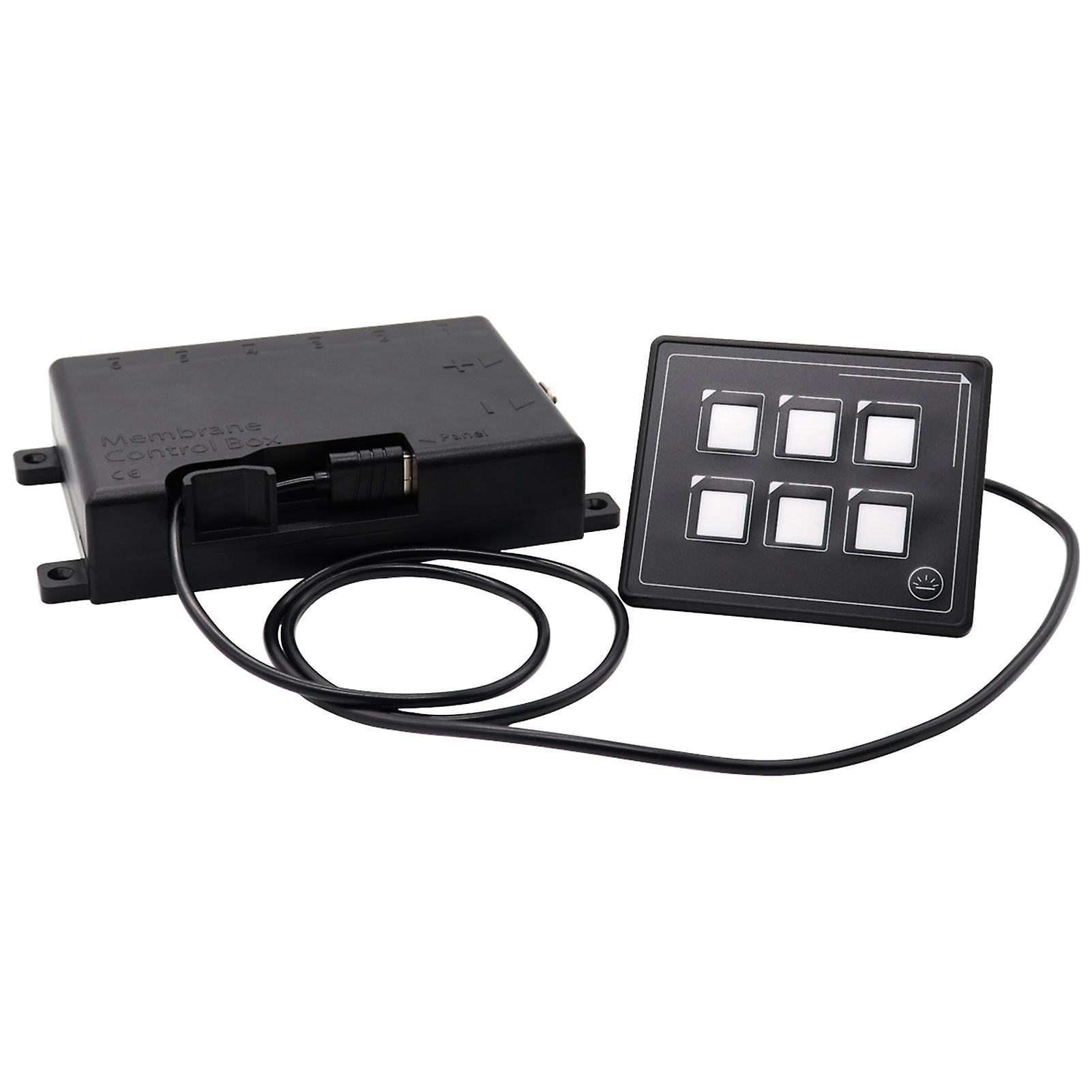 Car Universal 6P Membrane Control Switch Panel with Backlight Module LED Touch Electronic