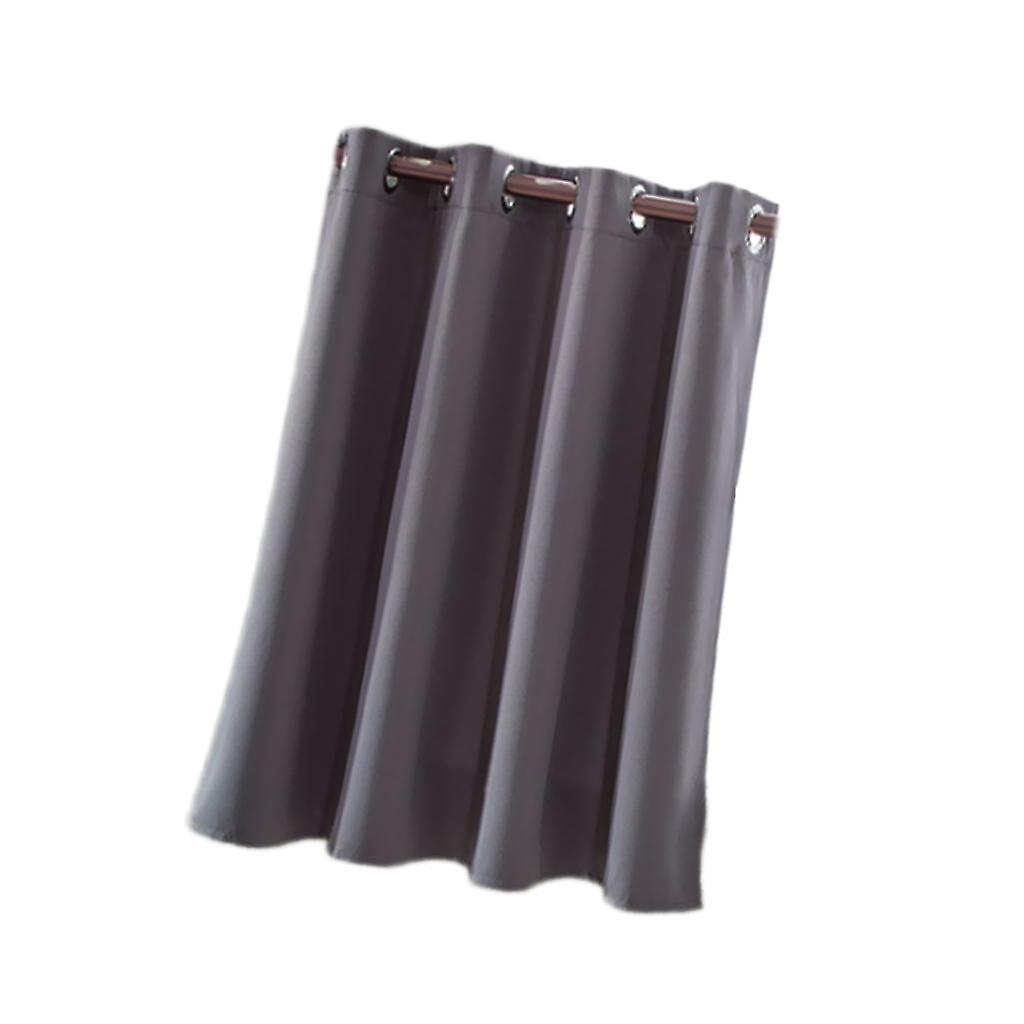 Solid Colored Short Valance Curtains Kitchen Window Treatment Gray L