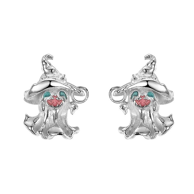 S925 Sterling Silver Halloween Earrings