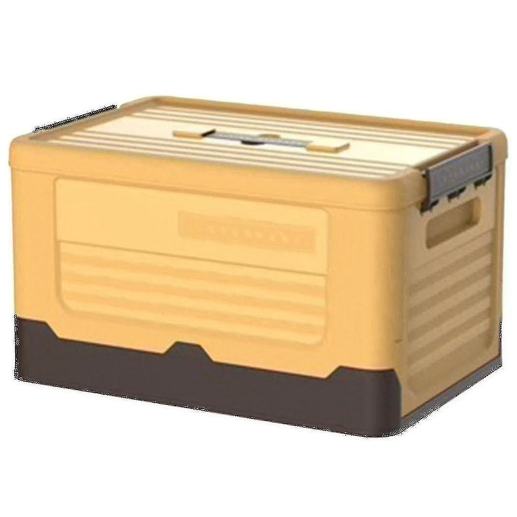 Foldable Storage Box Clothes Storage Box Toys Books Plastic Yellow