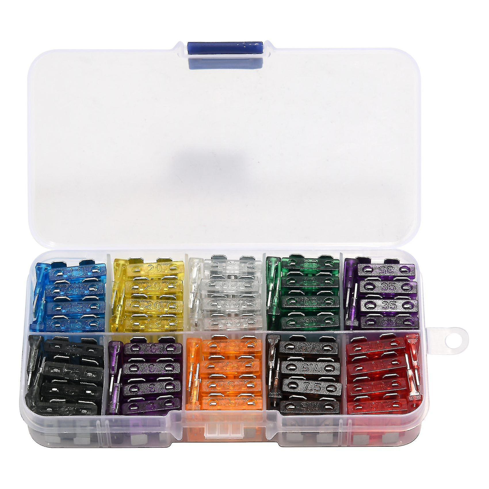 100 Mechanical Fuse 2a 3a 5a 7.5a 10a 15a 20a 25a 30a 35a For Voiture Auto