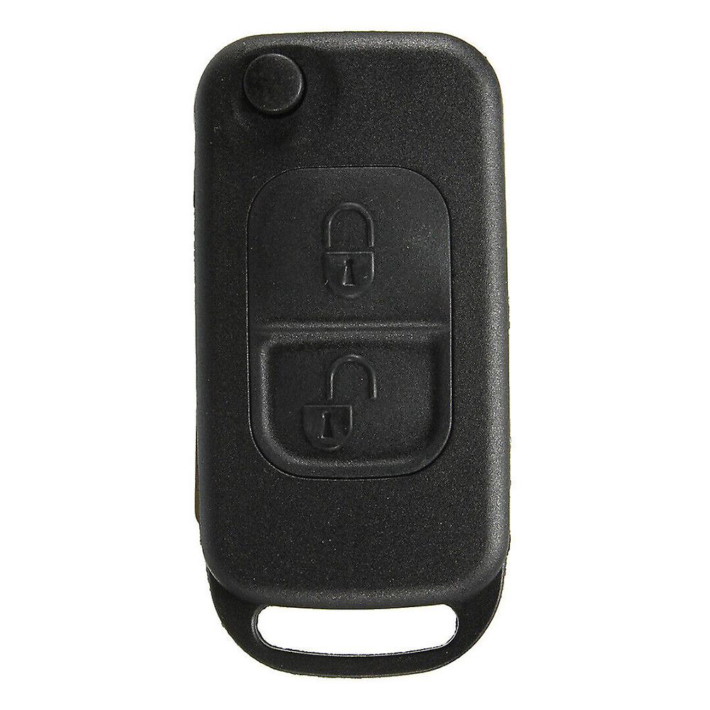 Useful Quality Durable Key Fob Key Case Shell 2 Button Replacement Accessories Black Folding Parts Uncut Blade