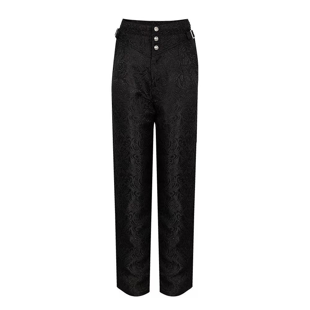 Herren Gothic Hose Cosplay Kostüm Hose Steampunk Viktorianische Hose | DE