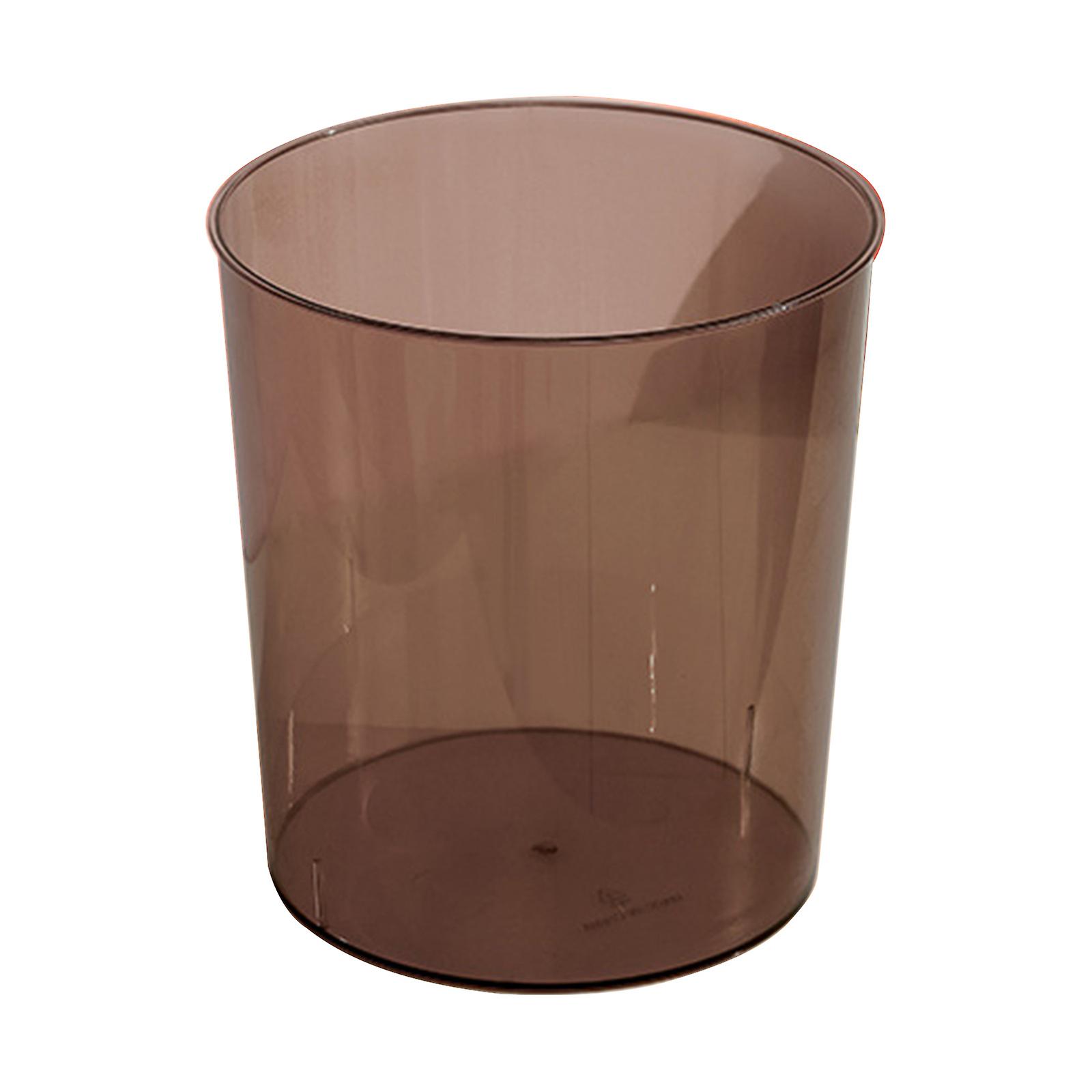 Practical Plastic Round Small Trash Can Wastebasket 6L/8L for Home Office Desk